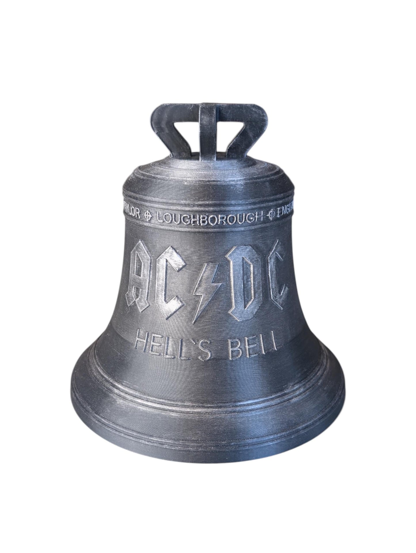 Hells Bell Rock Statue – Heavy Metal Bell Ornament | Classic Rock Inspired Decor | Music Lover Gift | Desk Display Sculpture