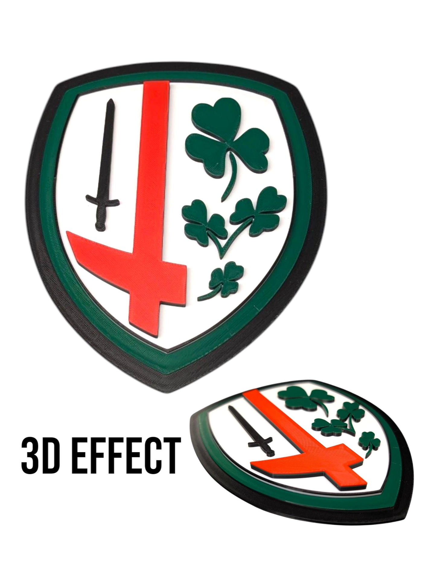 Custom Personalised Club Crest Plaque – 3D Printed Logo Sign | Sports Team Wall Decor | Bespoke Name & Badge Sign