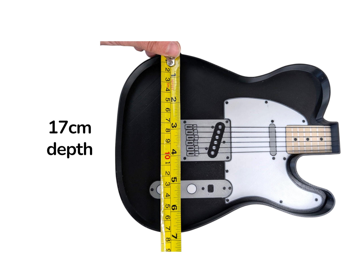 Electric Guitar Catch-All Tray | Music Lover Gift | Keys, Jewellery & Desk Organizer