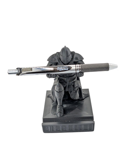 King’s Guard Knight Pen Holder | Medieval Desk Organizer | Black Office Pen Stand | Home Decor Gift for Him | Gothic Desk Accessory