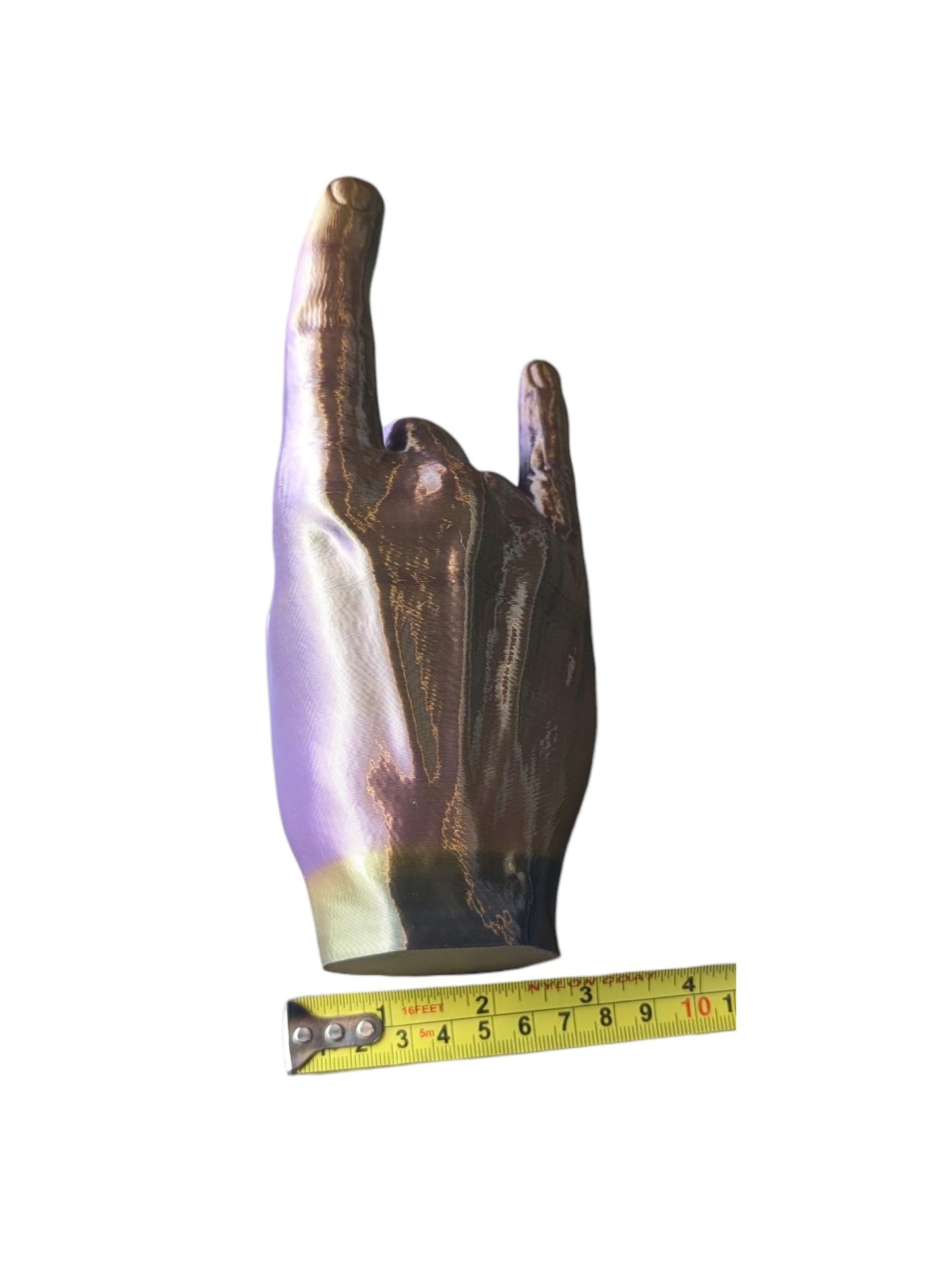 Rock On” Gesture Sculpture | Music Lover Gift | Modern Desk Decor | Gothic Home Ornament