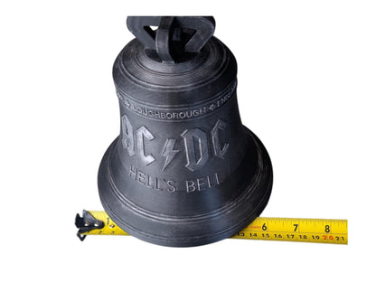 Hells Bell Rock Statue – Heavy Metal Bell Ornament | Classic Rock Inspired Decor | Music Lover Gift | Desk Display Sculpture