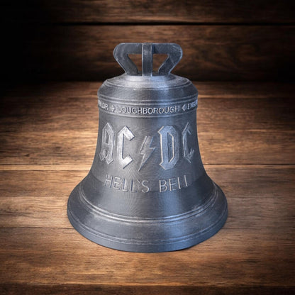 Hells Bell Rock Statue – Heavy Metal Bell Ornament | Classic Rock Inspired Decor | Music Lover Gift | Desk Display Sculpture