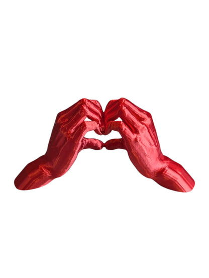 Love Heart Shaped Hands Ornament – Romantic Home Decor Sculpture, Anniversary Gift, Valentine’s Day Couple Decor