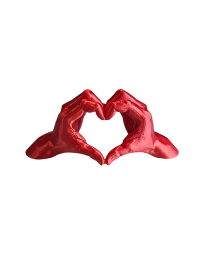 Love Heart Shaped Hands Ornament – Romantic Home Decor Sculpture, Anniversary Gift, Valentine’s Day Couple Decor