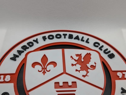 Custom Personalised Club Crest Plaque – 3D Printed Logo Sign | Sports Team Wall Decor | Bespoke Name & Badge Sign